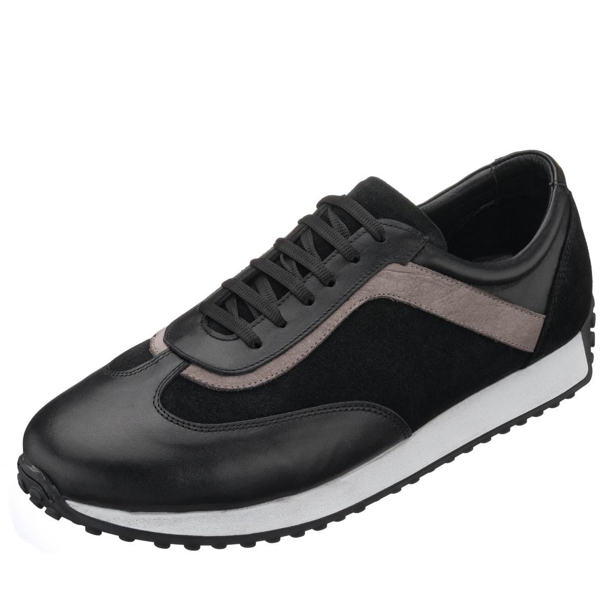 45 numara siyah deri erkek spor ayakkabı Costo Shoes buyuk numara erkek ayakkabida dogru numara mi dogru kalip mi daha onemli